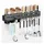 vbnzbk Küchenorganizer-Set Wandmontiertes Küchenutensilien Organizer Rack mit 10 Haken