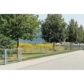 GAH Alberts Doppelstabmattenzaun 200 x 180 cm Silber/Metall