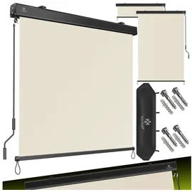 Kesser Senkrechtmarkise Außenrollo 160 x 250 cm beige