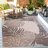 Sanat Outdoorteppich FLORAL beige B/L: ca. 80x200 cm - Beige