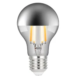 e3light - Leuchtmittel LED 7,3W (806lm) CRI95 2000-2700K Dim. Oben Gespiegelt Chrom E27 - 11 cm
