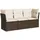 vidaXL Garten-Lounge-Set 3-tlg. braun