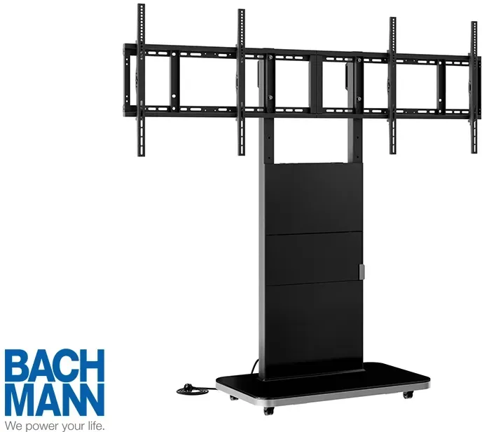 Hagor Pro-Tower M Dual 2877 - Mobiler Rollwagen 2 x 46-55 Zoll - max. 2x 35 kg -...
