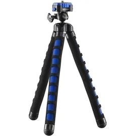 Walimex Mantona kaleido Flex leichtes Flex Stativ (mit hochwertigem 360° Kugelkopf, geeignet für Digital und Videokameras, Smartphones und Action Cams) ocean blue,