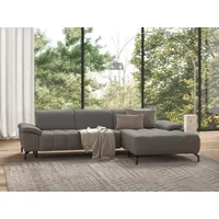 Ecksofa SIT & MORE "Cool L-Form", silber, B:290cm H:79cm T:185cm, Sofas, wahlweise mit Kopfteilverstellung und Vorziehsitz, motorisch