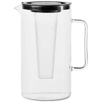 Simax Krug mit Eiseinsatz, Kunstoffdeckel, schwarz, 2,00 Liter