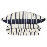 SCHIESSER Bettwäscheset Wesley - Renforcé - 2-teilig - 135 x 200 cm, - Blau