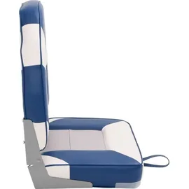 vidaXL Bootssitz mit Hoher Rückenlehne 39 x 43 x 58 cm blau