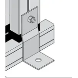 KGT GmbH Kreative-Garten-Technik KGT Befestigungswinkelset - gekröpft (V15) zur Befestigung auf bauseitigem Fundament (10 Winkel)