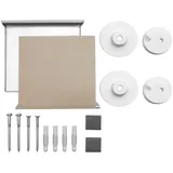 tecuro Druckknopf-Spiegelbefestigung, unsichtbar