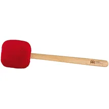 Sonic Energy Gong Schlägel Rot – 39,5 cm – Aus Wolle und Kunstfell – Buchenholzgriff – Für Gongspieler, Percussion, Meditation (MGM-L-R)