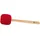 Sonic Energy Gong Schlägel Rot – 39,5 cm – Aus Wolle und Kunstfell – Buchenholzgriff – Für Gongspieler, Percussion, Meditation (MGM-L-R)