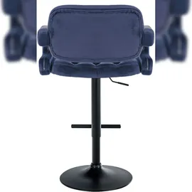 CLP Barhocker Dublin Mit Samt-Bezug I Höhenverstellbar