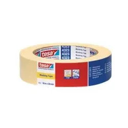 Tesa 4323 - Maskierungsband - 19 mm x 50 m - schwach gekrepptes Papierabdeckband