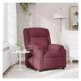 vidaXL Relaxsessel Weinrot Stoff 95 x 99 x 0 cm Rot mit Liegeposition