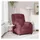 vidaXL Relaxsessel Weinrot Stoff 95 x 99 x 0 cm Rot mit Liegeposition