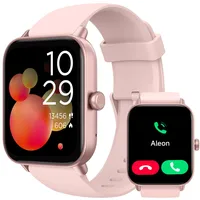 TOOBUR Smartwatch für Damen Kompatibel Alexa und Telefonfunktion, 1,8" Fitnessuhr mit 100 Sports, 24/7 Puls, Schrittzähler und Fitness-Tracker, IP68 Wasserdicht für Schwimmen, Kompatibel Android iOS