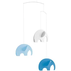 Flensted Mobiles - Olephants Mobile, blau