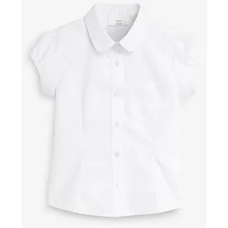 Next Langarmbluse Schulbluse mit Puffärmeln (1-tlg) weiß 158 (13J)