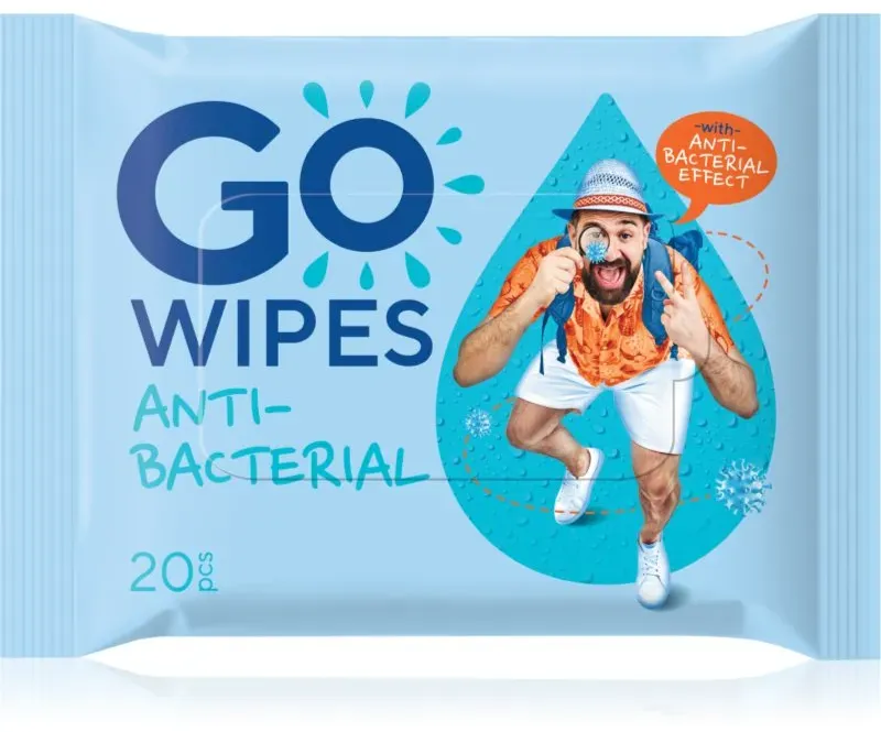 GoWipes Antibacterial erfrischende Feuchttücher mit antibakterieller Wirkung 20 St.