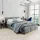 home collective Polsterbett 160 x 200 cm Grau