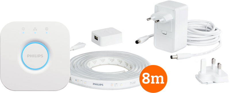 Philips Hue Lightstrip Plus White & Color 8 m Basisset + Bridge