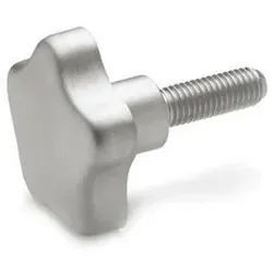 5334-40-M8-20 Edelstahl-Sterngriffschrauben, Werkstoff 1.4301 (A2)