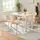 [en.casa] Esszimmerstuhl Kil naturbelassen beige 4er Set
