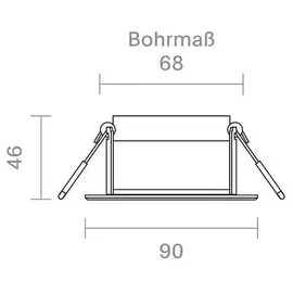 Sigor Einbauleuchte Argent 8W 3000K IP54