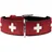 Hunter Swiss Halsband rot/schwarz 55