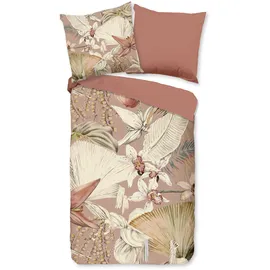 PURE luxury collection Ramani Blumen Rosa 135 x 200 cm + 2 x 80 x 80 cm