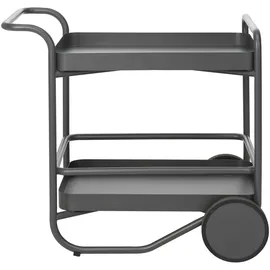 Brafab Garten-Servierwagen Trolly, Anthrazit - aus Aluminium, mit Rollen