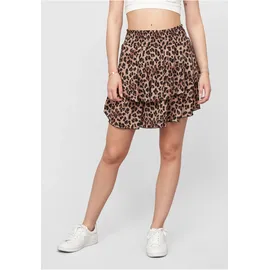 cloud5ive Miniröcke Damen Animalprint Braun/Schwarz L