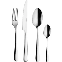Besteck-Set PINTINOX "EAT", silber (edelstahlfarben), 16 tlg., Edelstahl 18/10, Essbesteck-Sets, in moderner und zeitloser Formgebung