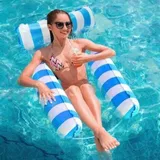 Aufblasbare Hängematte, 4-in-1-poolspielzeug, Neigbare Hängematte, Wasserhängematte, Poolspielzeug Für Strand, Party Und Urlaub