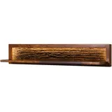 MASSIVMOEBEL24.DE Wandregal 145 x 30 x 27 cm Walnuss