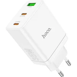 HOCO Ladegerät N33 35W 2x USB-C + USB-A PD QC3.0 Weiß | Gr.: onesize
