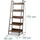 Relaxdays Standregal 170 x 60 x 30 cm Braun/Schwarz
