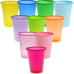 Mundspülbecher Cups 180 ml aus Kunststoff in verschiedenen Farben