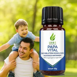 LS & C Nutrition Papa Vital natürliche Unterstützung Für Männer 10 g Kugeln