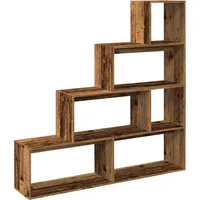 vidaXL Raumteiler Bücherregal 143,5 x 29 x 143,5 cm Braun