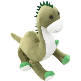 vidaXL Dino Kuscheltier Brontosaurus Plüsch Grün - Grün