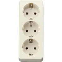 Jung Tischsteckdose 3-fach Weiß 1 St.