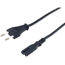 Equip Hochwertiges Netzkabel, C7 auf 2pin Euro, 1.8m
