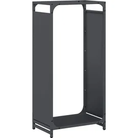 vidaXL Kaminholzregal Kaltgewalzter Stahl 44 x 28 x 90 cm Anthrazit