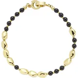 LEONARDO Dorina Clip&Mix Armband Edelstahl gelbgoldfarben-schwarz 75204011-0 Größe 19 cm
