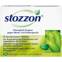 stozzon Chlorophyll-Dragees gegen Mund- und Körpergeruch