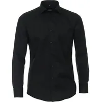Venti Langarmhemd schwarz 39
