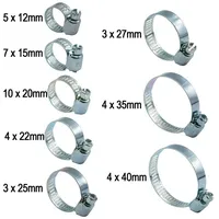 BENSON Schlauchschellen 40tlg. Sortiment Schlauchklemmen Rohrschellen