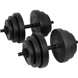 Tunturi Vinyl Kurzhantel-Set 28 kg schwarz/grau